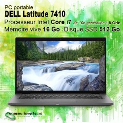 DELL Latitude 7410 - 14" - Intel Core i5 - SSD 512 Go - 16 Go