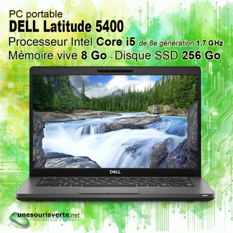 DELL Latitude 5400 - 14" - Intel Core i5 - SSD 256 Go - 8 Go