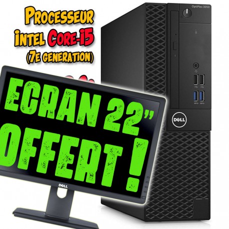 DELL Optiplex 3050 SFF - Intel Core i5-7500U - SSD 256 Go  - Mémoire 8 Go