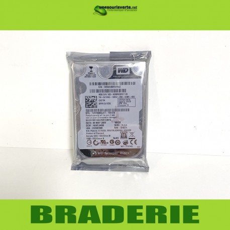 Disque dur interne Western Digital 160Go 7200trs/min Scorpio Black 2,5" SATA